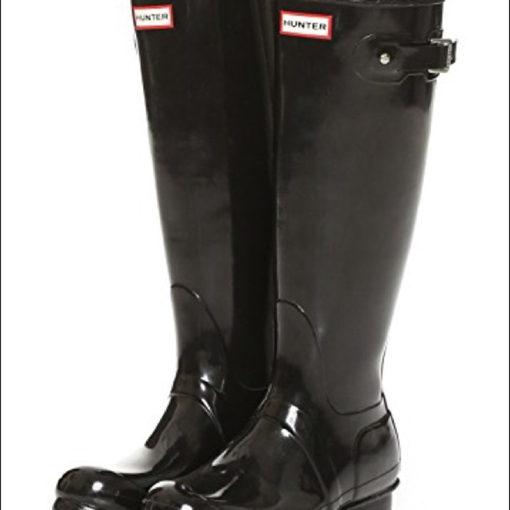 Tall Black Hunter Boots